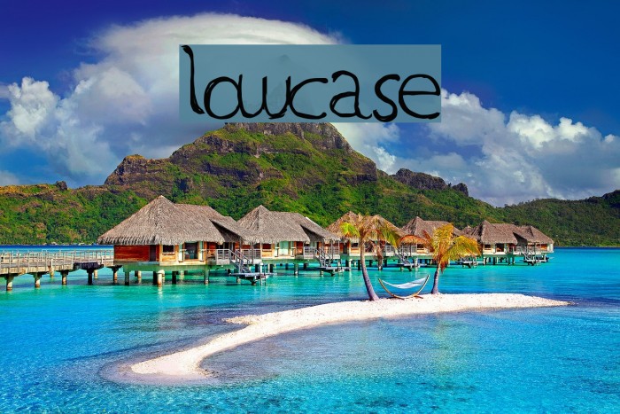 LowCase Font examples