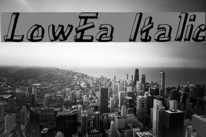 LowEa Italic Font examples