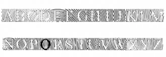 LowEngravedCapsHollow Schriftart Groß