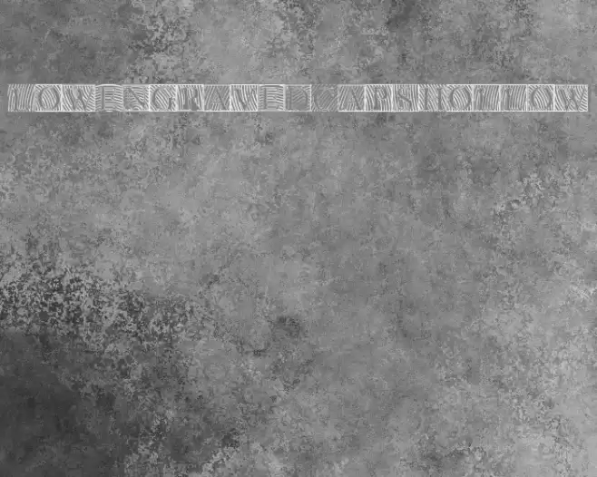 LowEngravedCapsHollow Font examples