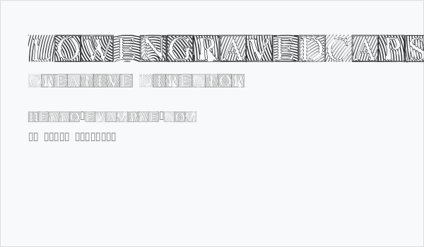 LowEngravedCapsHollow Business Card