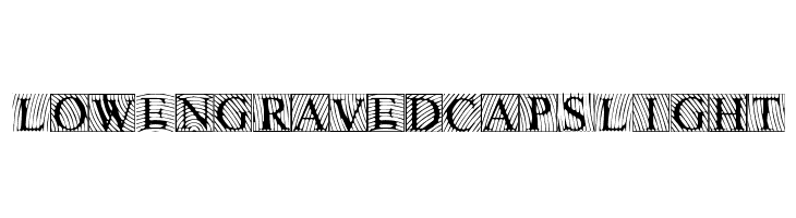 LowEngravedCapsLight Font