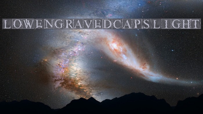LowEngravedCapsLight Font examples