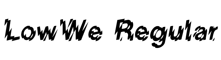 LowWe Regular Font