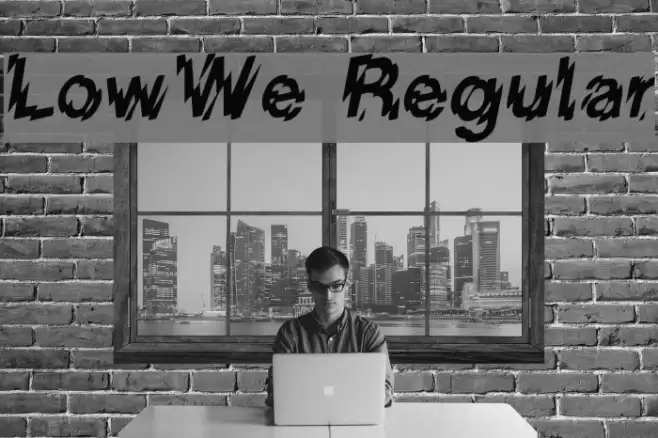 LowWe Regular Font examples