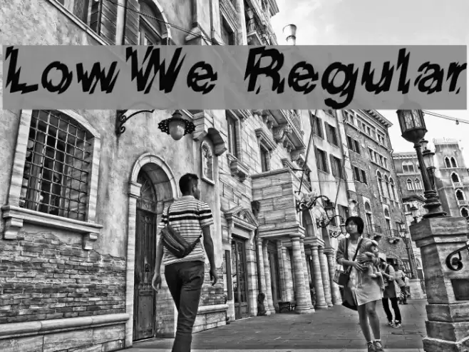 LowWe Regular Font examples