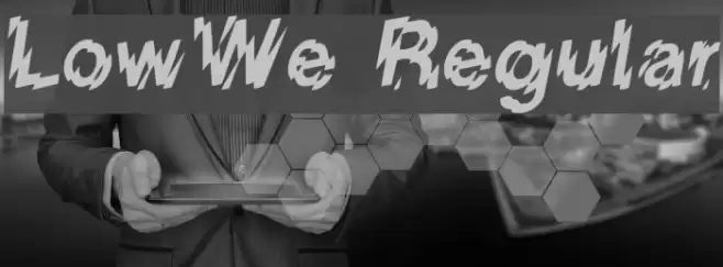 LowWe Regular Font examples