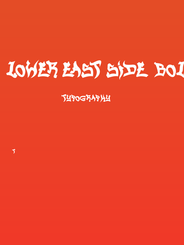 Lower East Side Bold Poster