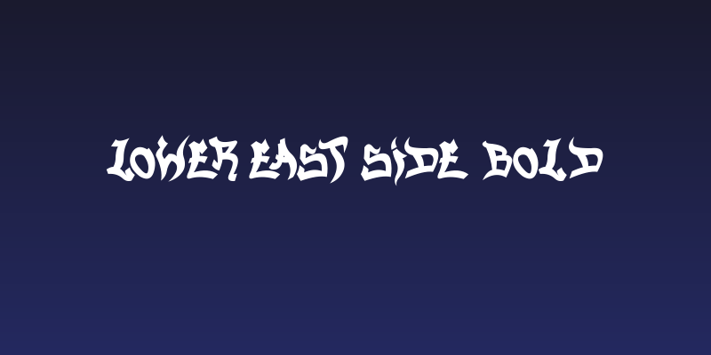 Lower East Side Bold Social Header
