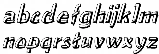 Lower East Side Italic 字体 小写