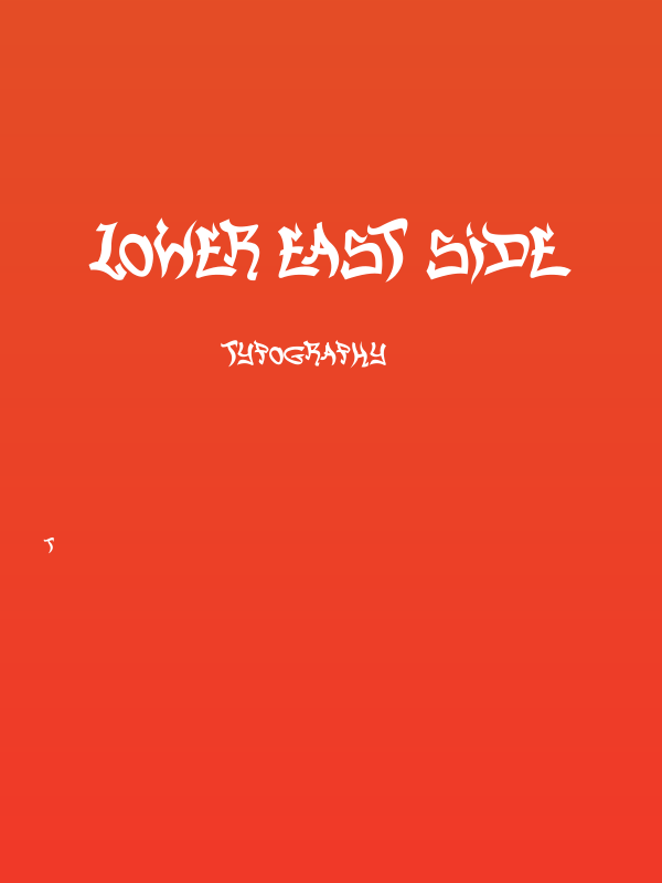 Lower East Side Poster