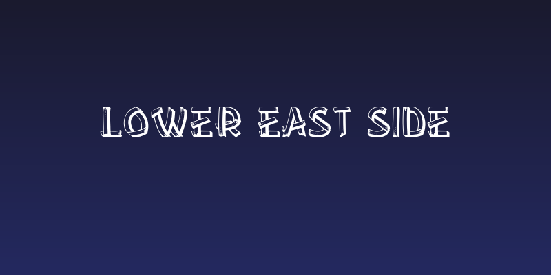 Lower East Side Social Header