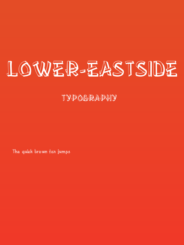 Lower-EastSide Regular Poster