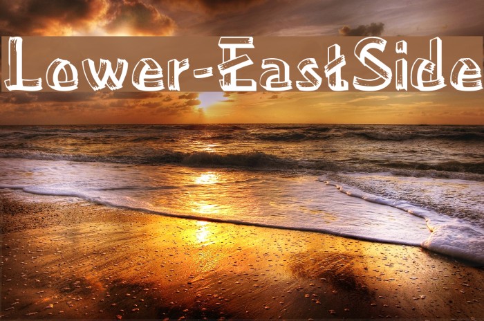 Lower-EastSide Font examples