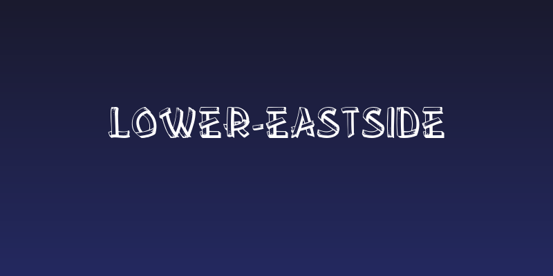 Lower-EastSide Social Header