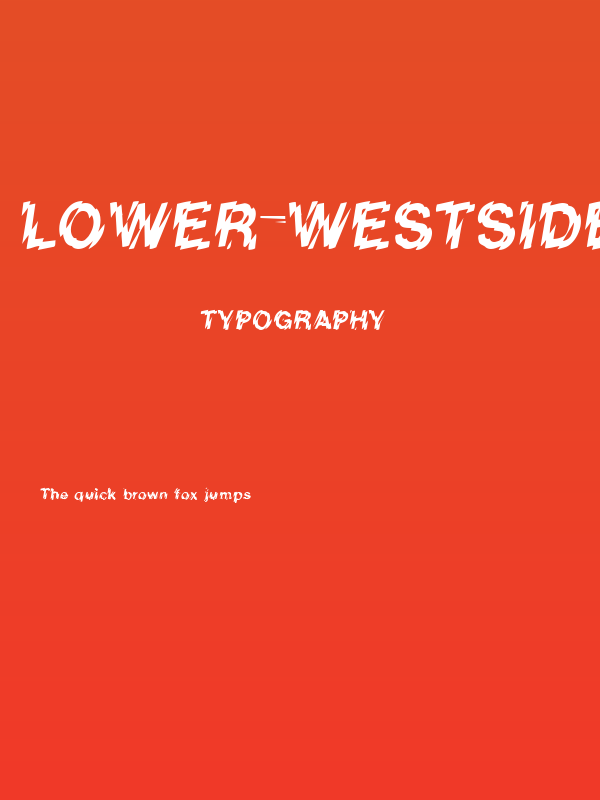Lower-WestSide Regular Poster