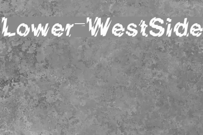 Lower-WestSide Font examples