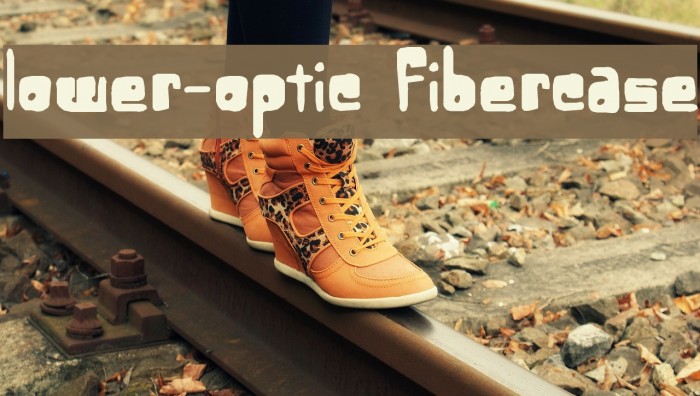 Lower-optic Fibercase Font examples
