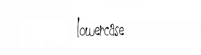 LowerCase  les polices de caractères gratuit tlcharger