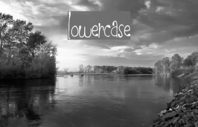 LowerCase Font examples