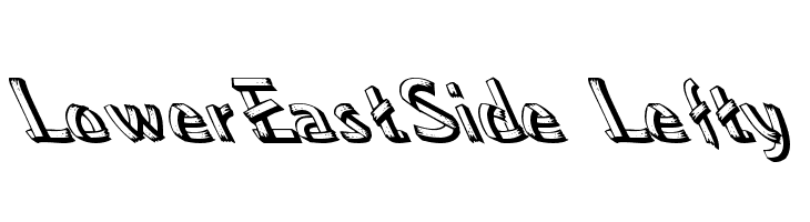 LowerEastSide Lefty  font caratteri gratis