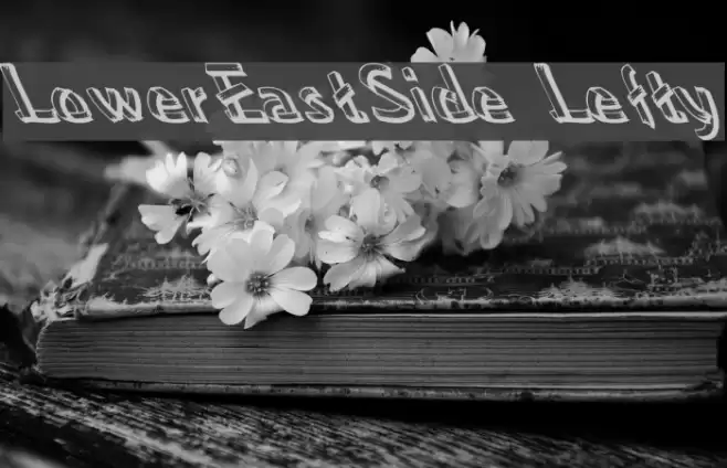 LowerEastSide Lefty Font examples