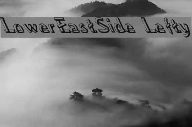 LowerEastSide Lefty Font examples