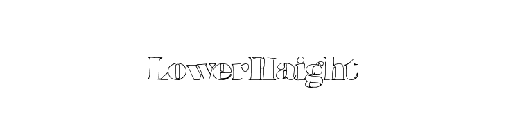 LowerHaight Font