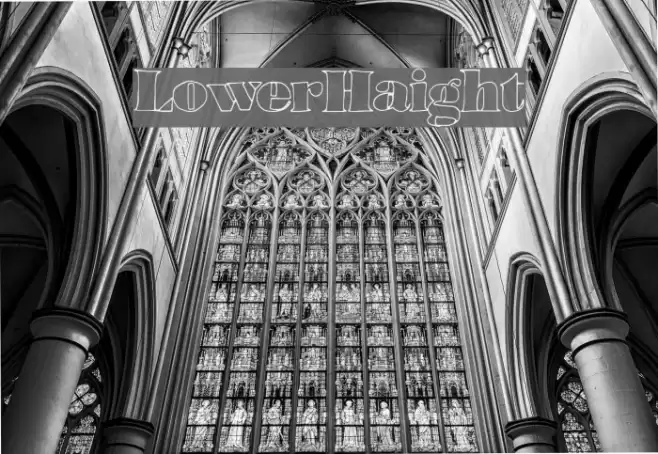 LowerHaight Font examples
