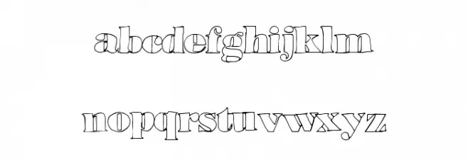 LowerHaight Font LOWERCASE