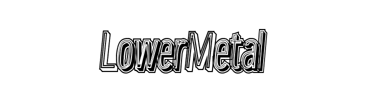 LowerMetal Font