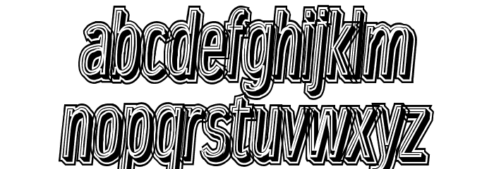 LowerMetal フォント 小文字
