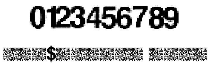 LowerResolution Font OTHER CHARS