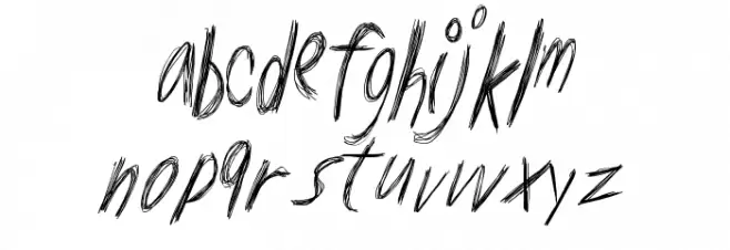 LowerScratch Шрифта ВЕРХНИЙ