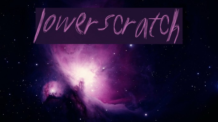 LowerScratch Font examples