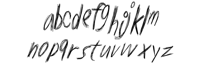 LowerScratch Font LOWERCASE