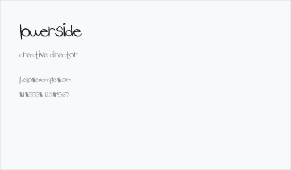 LowerSide Business Card