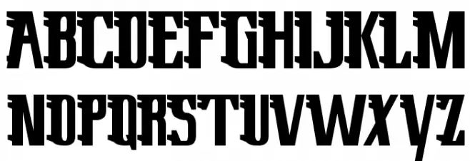 Lowery Regular Schriftart Groß