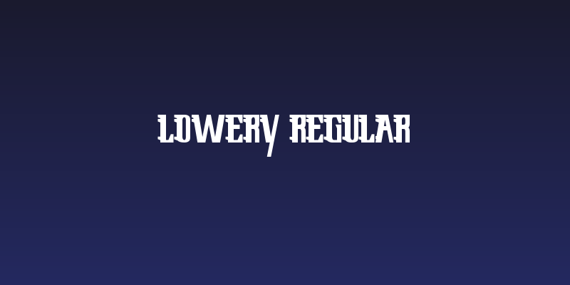 Lowery Regular Social Header