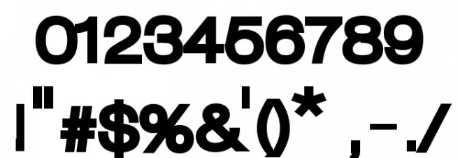 Lowvetica Ultra Bold Font OTHER CHARS