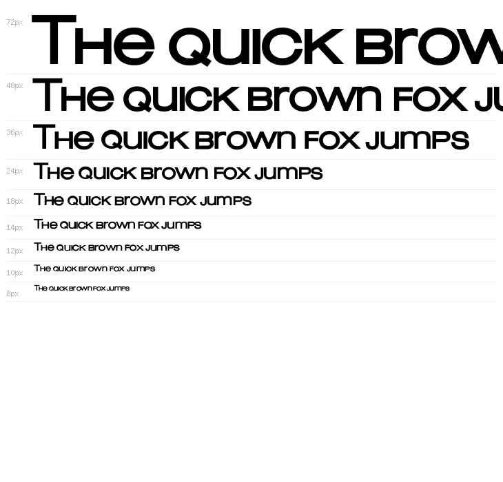 Lowvetica Ultra Bold Waterfall