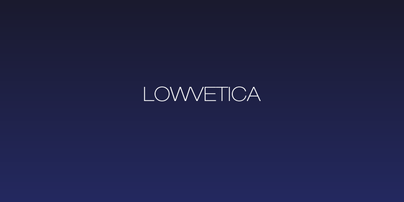 Lowvetica Social Header