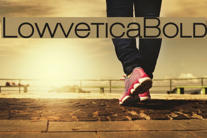 LowveticaBold Font examples
