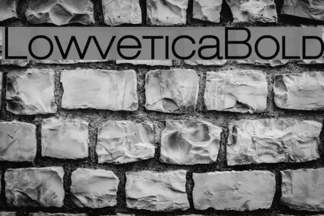 LowveticaBold  examples