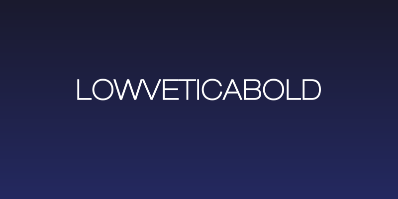 LowveticaBold Social Header