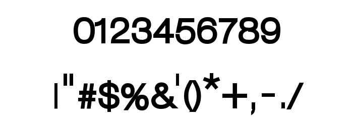 LowveticaDemiBold Font OTHER CHARS