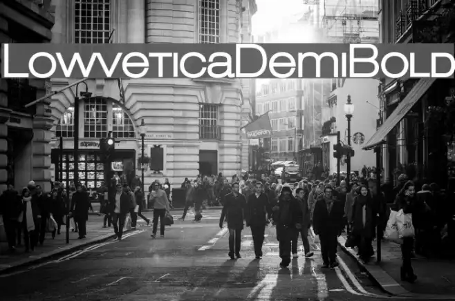 LowveticaDemiBold Example 1