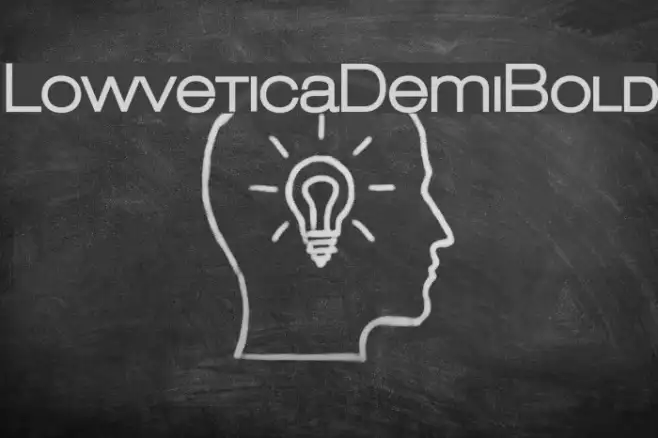 LowveticaDemiBold Example 3