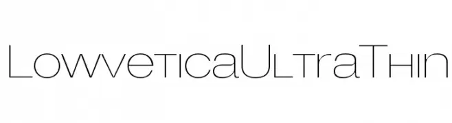 LowveticaUltraThin  Descarca Fonturi Gratis