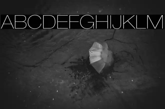 LowveticaUltraThin Font examples